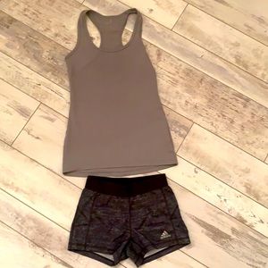 Workout Shorts & Tank Top Duo